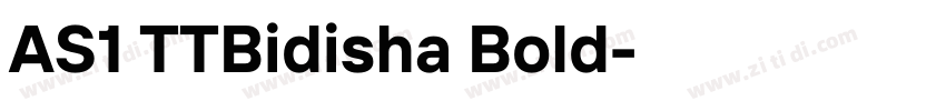 AS1 TTBidisha Bold字体转换